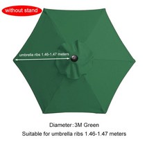 우산꽂이 심플 우산정리대 거치대 대용량 6/8 갈비 파티오 우산 교체 캐노피 스탠드없이 야외 정원 바나나, 한개옵션1, 12 3m Green for 6 Ribs