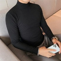 남자 폴라티 목티 반목티 남성 기모 긴팔 목폴라 터틀넥 겨울