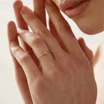 스테이잼 14K 그린 사파이어 다이아 링 122447