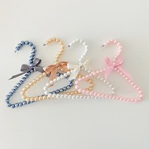 아기 유아 아동 옷걸이 아기옷장정리 신생아방꾸미기 셀프촬영소품 진주옷걸이 3P, 딥그레이 3P