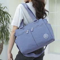 RB4)폴리에스터 소재 생활방수 캐주얼백 블루