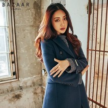 바자르 BAZAAR 2016 F/W 겨을 신상품 63104 모나코 핸드메이드 울 코트