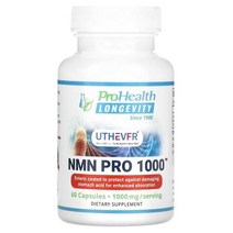 프로헬스 ProHealth Longevity Uthever NMN Pro 1 000 500mg 캡슐 60정, 1개