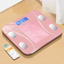 체중계 체지방계 스마트 무선 디지털 욕실 체성분 분석기 스마트폰 앱 블루투스 호환, 협력사, 분홍색
