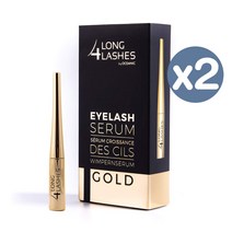 Long4Lashes 아이래쉬 속눈썹 세럼 골드 4ml x2