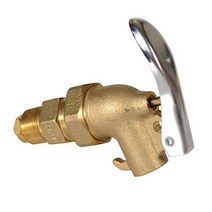 Vestil DFT-ADJ Brass Manual Drum Faucet with Spring-Loaded Handle null, 1, Vestil DFT-ADJ Brass Manual Dr