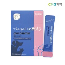 CMG제약[차병원그룹] 더펫밀즈 애견 고양이 강아지 글루코사민 2gX30포, 6박스, 총 180포
