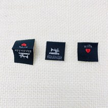 헤세드 핸드메이드 블랙라벨 끼움라벨 (10개), 재봉틀