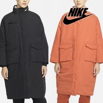 나이키 힙스터 오버핏 여성 따뜻한 롱패딩 파카
