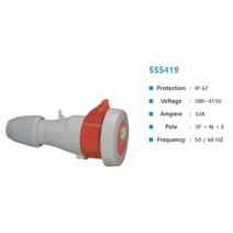 아남콘센트(3P+N+E 32A) 415V 555419 N상 모빌(IP67)