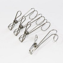 주방용품 걸이 집게 주방집게 욕실집게 올스텐 훅집게 1p/4p 정리집게, 4P