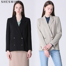 쉬즈미스 솔리드 더블 브레스트 재킷_SWSJKL11060
