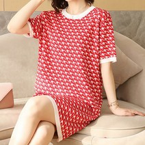 쉬블림로브 하운드투스 패턴 라운드 미디 원피스 베르틴 GW1797