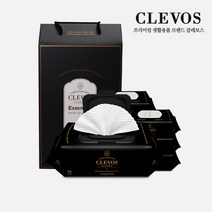 클레보스 유아물티슈 에센셜 선물세트 캡형 74매 8팩 65평량