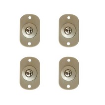 볼캐스터 롤러 바퀴 무소음 4pcs 회전 저장 상자 캐스터 볼 범용 쓰레기통 하단 휠 풀리 자체 접착 가구, 스테인레스 스틸 풀