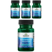 스완슨 아스타잔틴 & 제아잔틴 소프트젤, 60개입, 4개