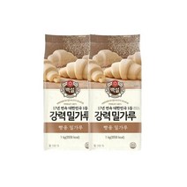 CJ 제과제빵 백설 강력 밀가루 칼국수 식빵 빵만들기 1kg 2개 1세트, 25세트