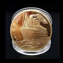 코인 타이타닉 바다 배 스페셜 컬렉션 문양 수집 취미 기념 주화 동전 애호가 특별 비트 알트 판매 예술 행운 금화 선물 그리스 희귀 사업운 재물복 풍수지리 개업