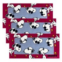 송월타월 20수 스누피 비치타올 조이50, 레드, 3개