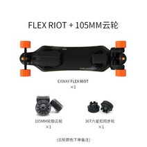런업 전동보드 롱 스케이트 호버보드 이보드 전기 스쿠터 네 바퀴 성인 원격 제어 경량, Flex-Riot 105mm 클라우드 휠 세트색상, 48V