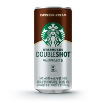 스타벅스 더블샷 에스프레소&크림 커피, 200ml, 66개