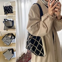 겨울가방 숄더백 예쁜 무늬가 탄탄한짜임 가을 니트