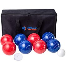 Rally and Roar - 보치아 보체 Bocce 볼 게임 세트, E) 107mm Red/Blue Professional