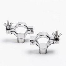 304 스테인레스 스틸 튜빙 행거 파이프 홀더 클램프 암나사 홈브류, 협동사, 2PCS 1인치