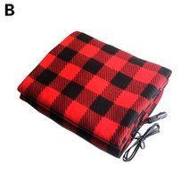 자동차 평탄화 차박 매트 전기 브러시드 플리스 자동차 난방 담요 150x110cm 12V-24V 온도 조절 타이밍, 02 BNon adjustable