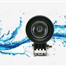 MOXI 오토바이 킥보드 DC12V-36V 원형 10W DF-01 써치라이트 안개등 LED, 1개