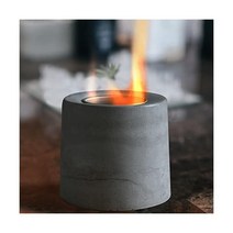 tafite 테이블 상단 화덕 휴대용 마찰 알코올 미니 벽난로 실내 실외 스모어 메이커 콘크리트 그릇 냄비 벽난로(단열재)