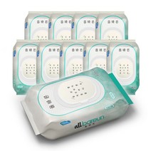 모나리자 올바른 캡형 물티슈 100매 대용량 물티슈, 10개