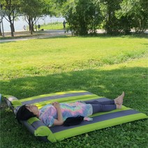 자충매트 에어매트 에어매트리스 캠핑매트 5Cm 런웨이브, 그린