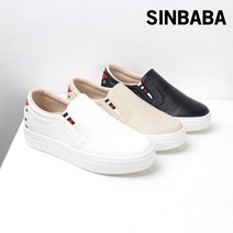 신바바 투미 찡 허니 자수 슬립온 여성 로퍼 단화 ECC397