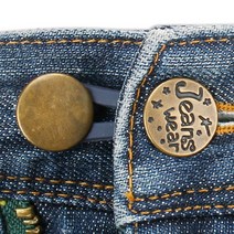 꽉끼는 청바지 허리 늘리기 쉬운 허리조절 셀프수선 2단 고리연결 요술단추, 2매직단추 골드진웨어