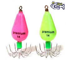 프리미엄 야광추 애자 2개입5사이즈 쭈꾸미 문어 봉돌