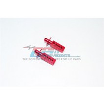 2 개/대 GPM TRAXXAS 116 미니 E-REVO/미니 슬래시 합금 프론트 바디 포스트-ERV201F RC 자동차 부품 금속 완구, [02] 빨간