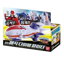 반다이남코 파워레인저 루팡포스 vs 패트롤포스 DX매직다이얼파이터 로봇장난감, 혼합색상