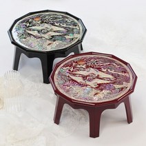 [박씨상방] 나전칠기 채색 12각 자개 미니소반 3호, 선택:흉배학검정