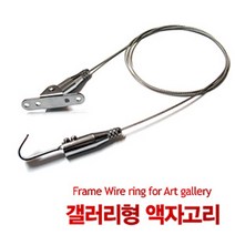 윤성시스템 갤러리형 액자고리 와이어액자걸이, 3타입 벽체고정용