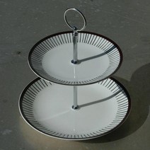 Gustavsbergs 구스타브스베리 립 2단 케이크 스탠드 (18/22cm x 23cm)