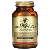Solgar Ester-C Plus 500 mg Vitamin C (Ascorbate Complex) 100 Vegetable Capsules