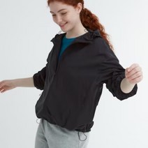 유니클로 재팬 여성 포켓터블 파카 휴대용 자켓 재킷 UV 자외선 차단 블랙 460892, 2XL