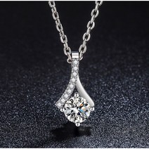 [GRA 보증서] Moissanite 모이사나이트 D color VVS1 목걸이 1캐럿 / 0.8캐럿 / 0.5캐럿 8종 / UNE 유앤이