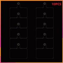 투명 분리형 TPU 휴대 전화 끈 패치 가스켓 10 팩 전체 커버리지 케이스 테더 범용 펜던트, [01] 5.5X4cm