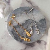 플라워즈온유 명품스타일 토르소 롱 체인 드롭 귀걸이