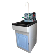 실험실 싱크대 연구실 가구 화학 테스트 PP 테이블, 부식 방지 사출 성형 싱크대+수전+눈세척기