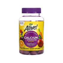 네이처스웨이 Alive 칼슘 비타민 D3 콜레칼시페롤 인 구미젤리 60개