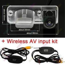 폭스 바겐 VW T4 멀티밴 TRANSPORTER CARAVELLE 비즈니스 HD CCD 자동차 주차 역방향 백업 후면보기 무선 카메라, fish eye wireless