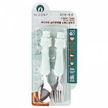 티어제로 릴로 부드러운실리콘핸들 스텐스푼포크세트 민트